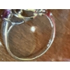 Image 4 : Yellow Gold 10K Stamped Ring, Pink & Purple Stones, Weighs 3.69g 