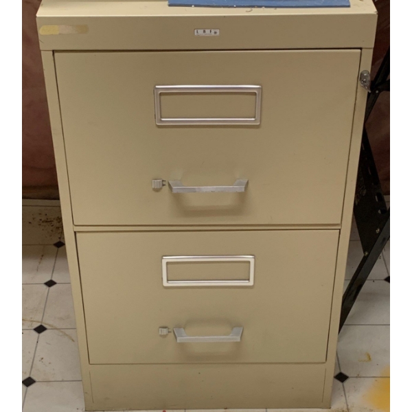 LBF Metal File Cabinet w/ Contents 26T & Key