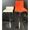 Image 1 : Casa Eleganza Scarlett Upholstered Bar Stools w/ Hydraulic Lift Mechanism & Chrome Base