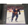 Image 5 : Autographed Oilers Photos , Included Framed Mike Comrie #89 Game Play Montage