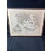Image 1 : Framed Vintage Map