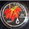 Image 1 : 2009 $20 Autumn Showers w/ Swarovski Crystal - 99.9% Fine Silver Coin