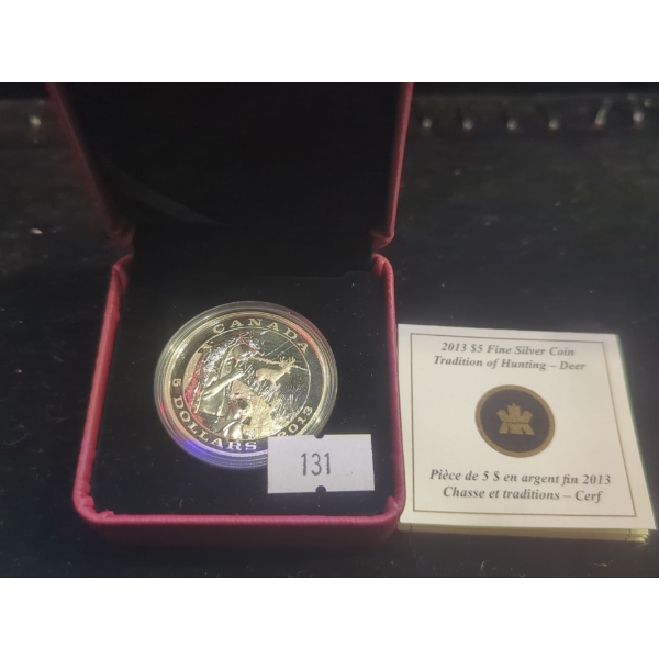 RCM 2013 Tradition of Hunting - Deer Fine Silver 99.99 Coin 23.17g