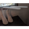 Image 4 : 2 Adjustable LED Desk Lamps w/ Wirelessn Charging & Touch Dimmers 