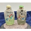 Children Playing Hand Painted Glass Snuff Bottles 3H