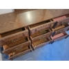 Image 2 : Vintage Double Wide Dressing Table w/ Stand Up Mirror 61x18x63