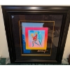 Image 2 : Peter Max "Tip Toe Floating On Blends"- Psychedelic Pop Art Sense of Weightlessness 17x13"Tall)