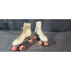 Image 2 : Let the Good Times Roll! - Vintage SZ 5 White Roller Skates