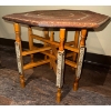 Image 2 : Moroccan Moorish Inlaid Hexagonal End Table 25"Tall