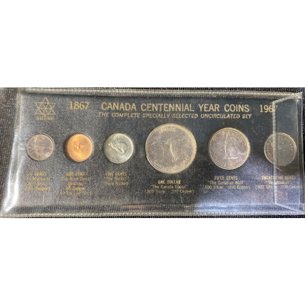1967 Canadian Uncirculated Silver Coin Set