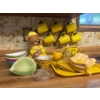 Image 1 : Large Collection Of Yellow Items Coffee Cups, Teddy Bear Cookie Jar, Bowls With Glass Lemon Juicer