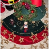 Image 2 : Christmas Collection - 3 Foot Santa Unique Tree Skirt Gift Wrap Holiday Horn & More