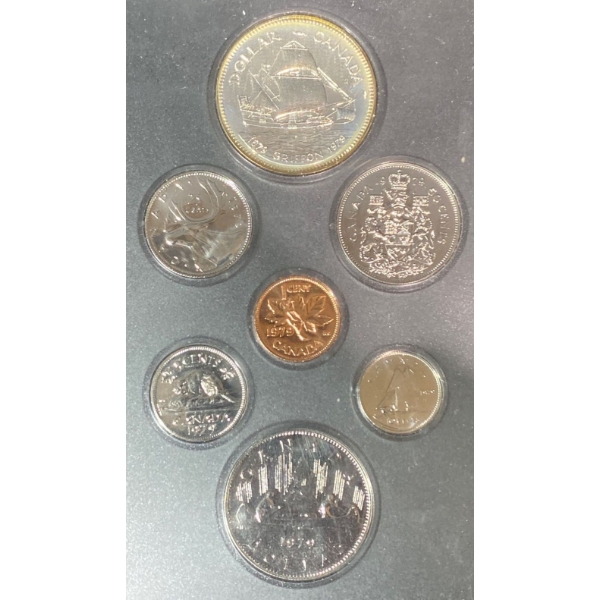 1979 Voyage of the Griffon Silver & Nickel Dollar Coin Set