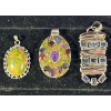 Image 1 : Collection of Multicoloured Stone Pendants