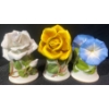 Image 4 : Franklin Mint Porcelain Flower 24K Gold Trim Bells 