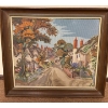 Image 1 : European Village Needlepoint 26 x 24