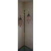 Image 1 : Vintage Floor Lighting w/ Hanging Glass Shades 95 T as Shown/ Adjustable Pole Height 
