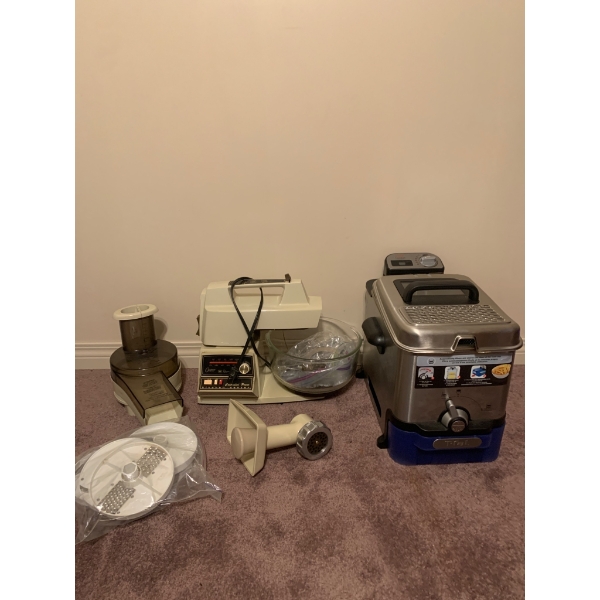 Vintage Oster Regency Kitchen Center and T-fal Deep Fryer Combination