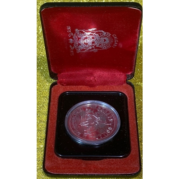 1975 100th Anniversary of Calgary 50% Silver Coin. 23.33 grams