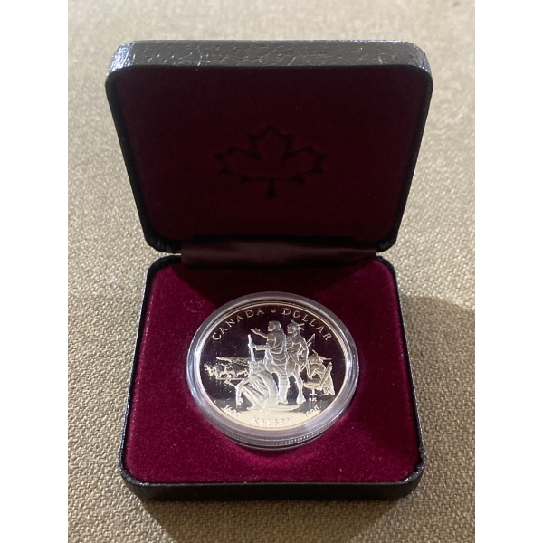 1990 Canada Kelsey Commemorative Silver Dollar by Royal Canadian Mint