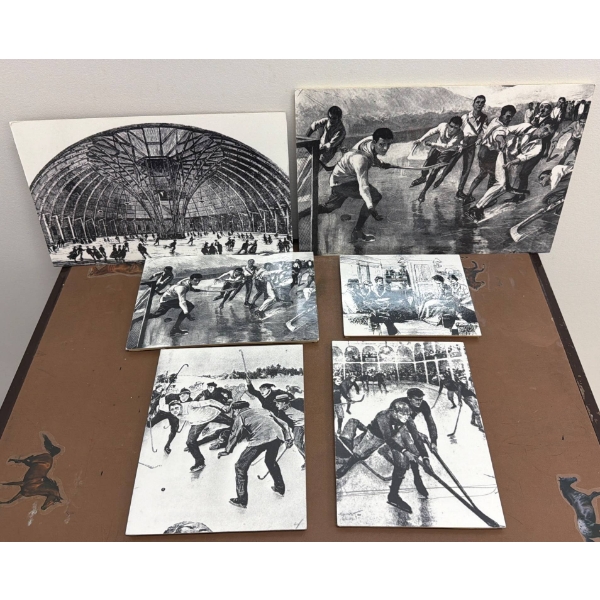 Painted Scenes Depicting Historical Ice-Skating Moments