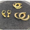 Image 1 : 10K 4.7g Collection of Hoop and Dangle Earrings