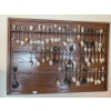Image 1 : Spoonrack 24 X 18 and Souvenir Spoons