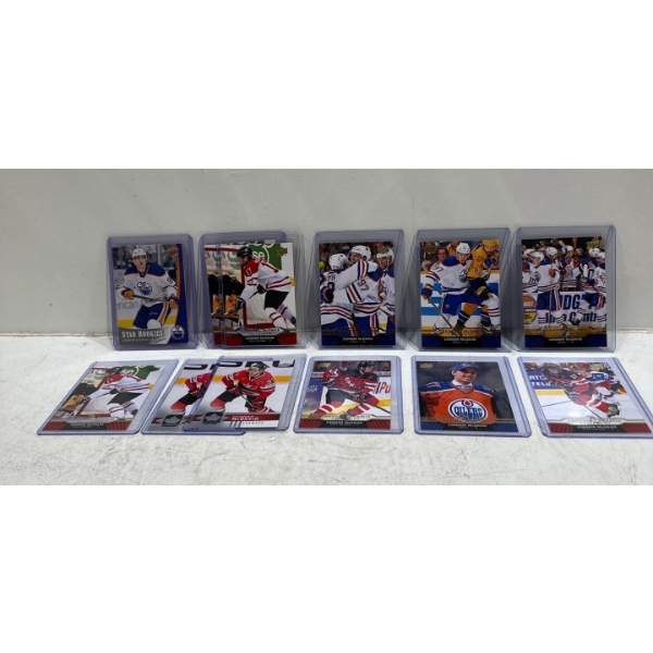 Collection of Connor McDavid Collector Hockey Cards