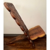 Image 3 : Rare Antique Hand Carved African Birthing Chair 16x40