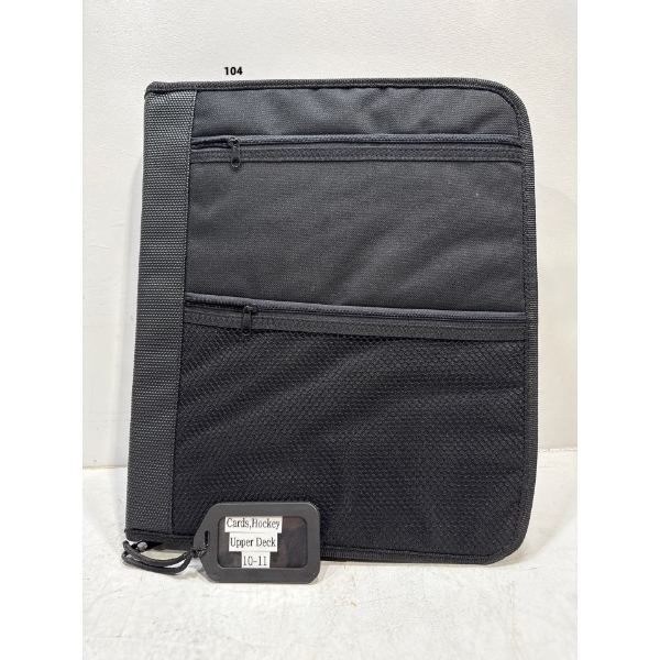 Binder of Upper Deck 10-11 Hockey Cards