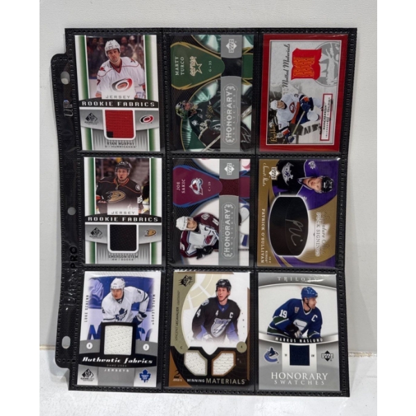 Binder Sleeve of NHL Cards - Various Years