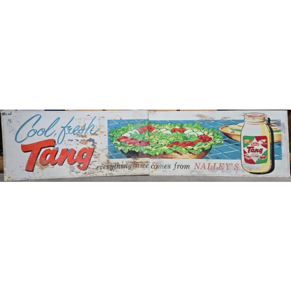 Full Sized 10FT Long Nalley's Cool Fresh Tang Salad Dressing Metal Advertising Signs (L-5FT Each)