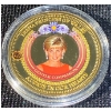 Image 1 :  Princess Diana Commemorative 24K Gold Plated Proof Coin