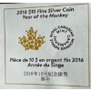 Image 4 : 2016 Year of the Monkey $10 Fine Silver Coin