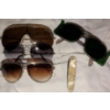 Image 2 : Men's Fashion Accessory Bundle - 4 Pairs of Vintage Aviator Style Specs Man Bags & More