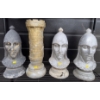Image 1 : Medieval Yard Statues / Chess Pieces - Resin