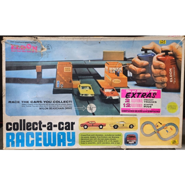 Eldon Collect-A-Car Raceway In Original Box