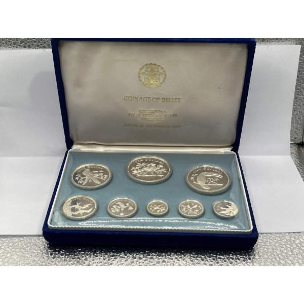 Coinage of Belize Solid Sterling Silver Proof Set 29.80g