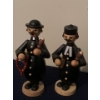 Image 1 : Pair of Wooden Preacher Teachers Made in Germany, Incense Burners/Smokers - 8T 