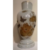 Image 2 : Antique Victorian Japanese Hand Painted Vase 14T w/ Painted Ostrich Egg 