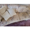 Image 2 : Beige w/ Floral: Chair 36 w, 32 d, 27 h and Couch 83 w, 32 d, 27 h