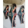 Image 2 : Chalkware Ballerinas 9/11/14 T (Small Chips) and Travel Case 14.5 W, 9 D, 8 T 