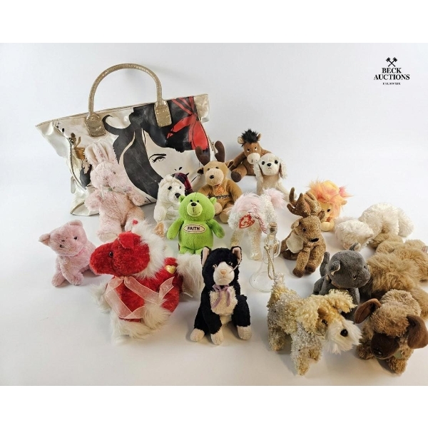 Ty~ Collection Of Various Vintage Plush Toys, Specifically Many Beanie Babies-Style.