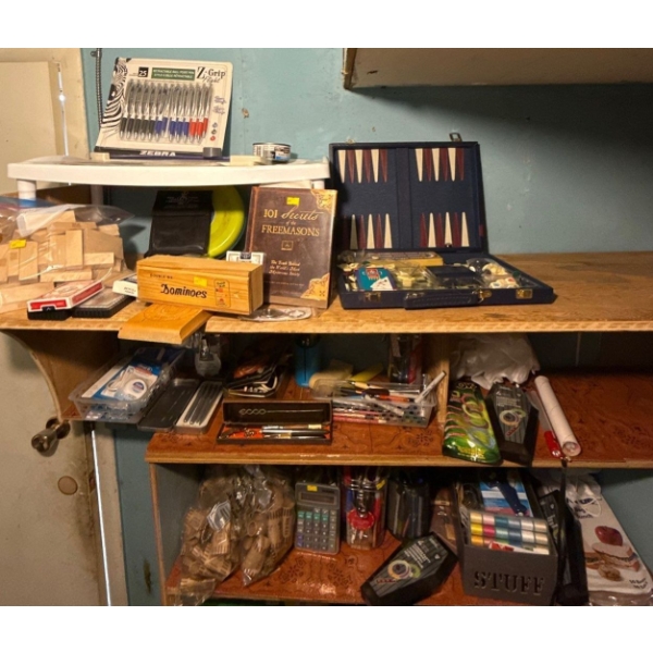 Household Miscellaneous - Parker Pens, Games, Freemasons Secrets Book & More! 