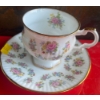 Image 5 : Avon Jadeite Mustache Scuddle Crystal Stemware Candy Dish Vase & China Tea Cup w/ Saucer