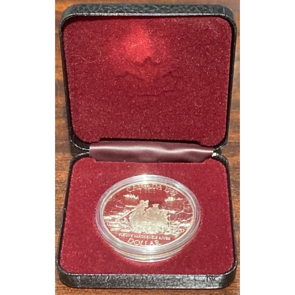 1989 Alexander Mackenzie Proof Dollar 50% Silver 23.33 Grams