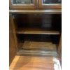 Image 4 : Modern Walnut China Hutch 58x19x64 3 Tiers 2 Compartments