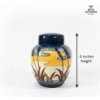 Image 2 :  Moorcroft Pottery Ginger Jar In The 'Reeds at Sunset' England 6''INCHES IN HEIGHT 