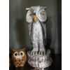 Image 4 : Decorative Owl Collection #4 -  Hand Carved & Painted Wood Own By Zim (20T) w/ Costume Jewelry, More