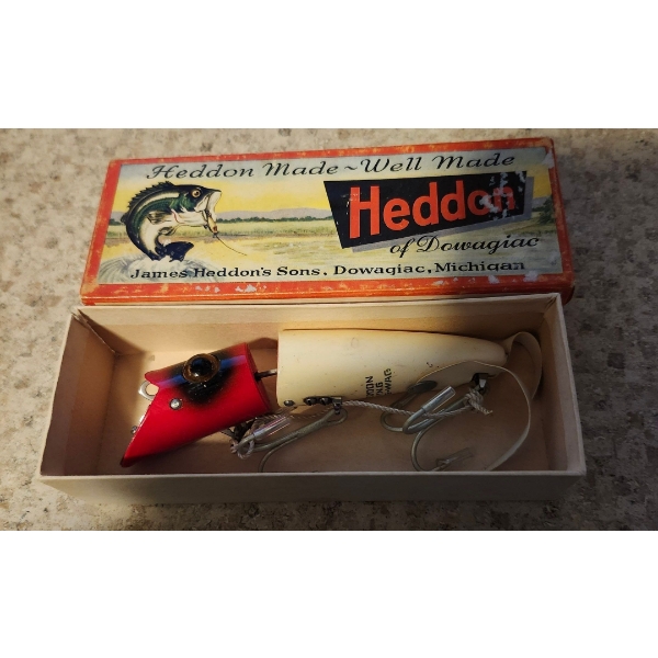 Vintage Heddon Fishing Lure in Original Box "King-Zig Wag"